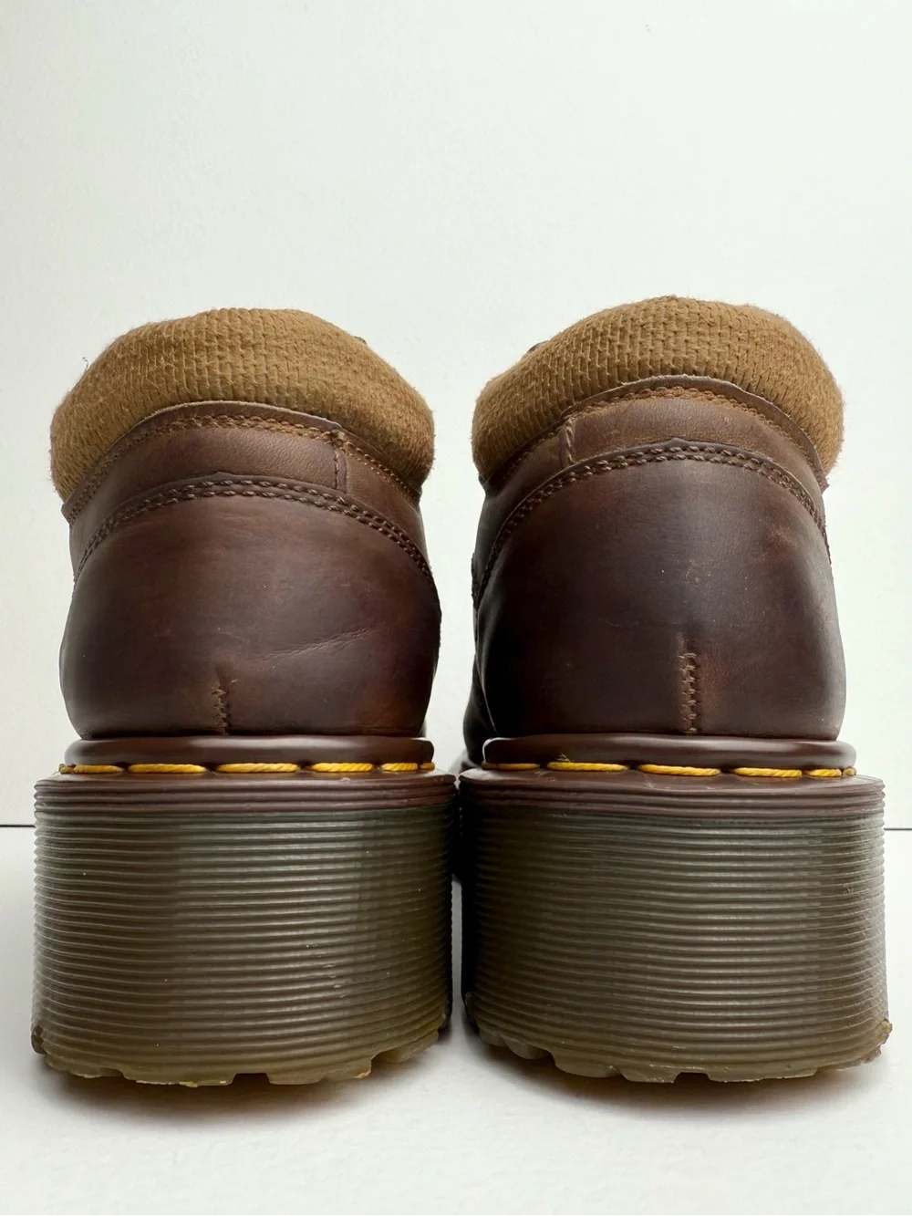 Vintage Dr. Martens Brown Crazy Horse Envy Platform Boots UK 5